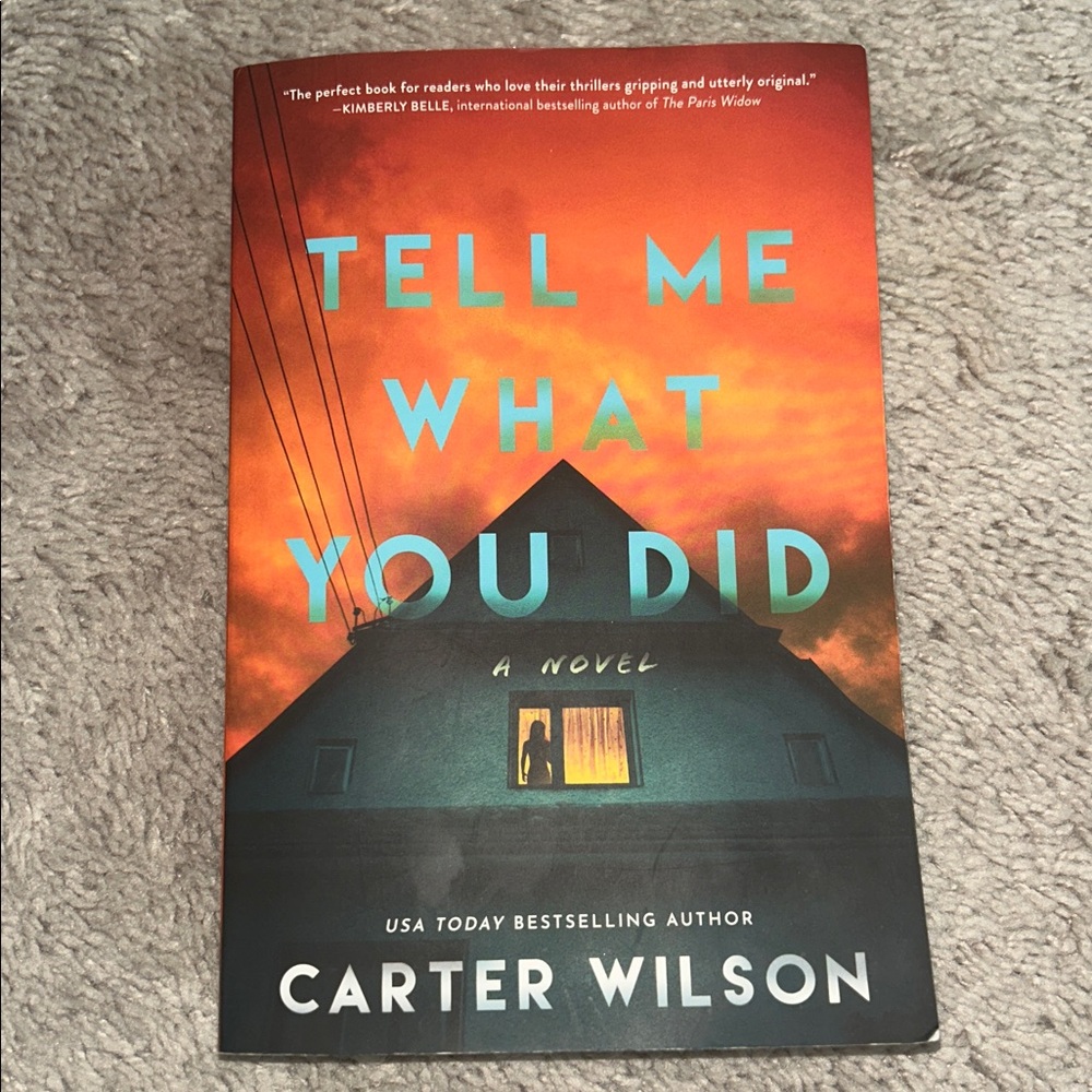 Tell Me What You Did Novel by Carter Wilson